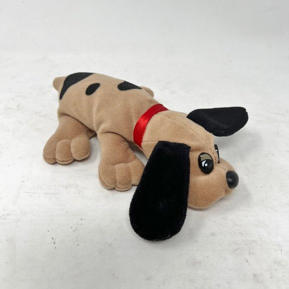 Tonka Other - Pound Puppies Plush 8” Small Newborns Tan w/ Brown Ears Stuffed Animal Dog